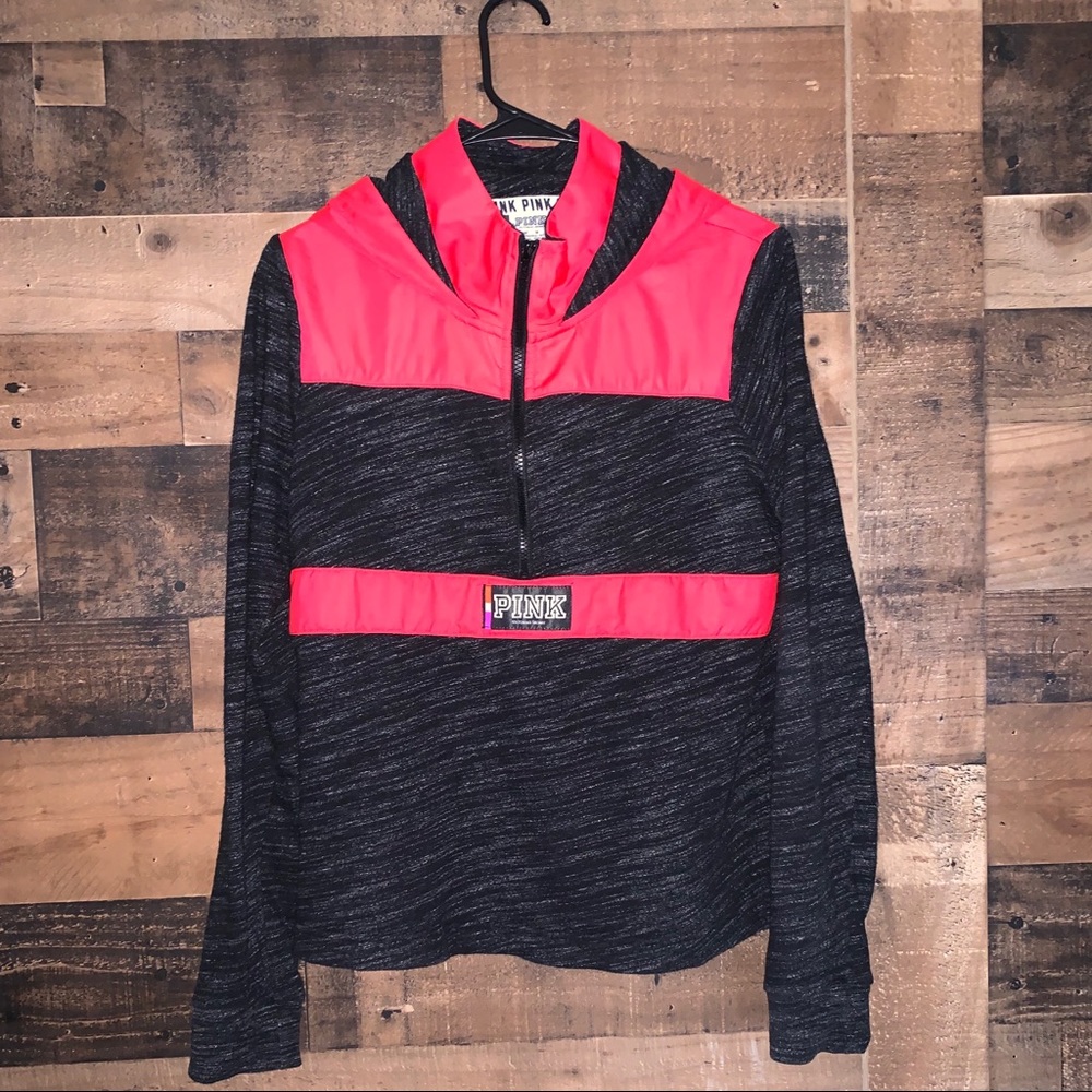 Pink half zip